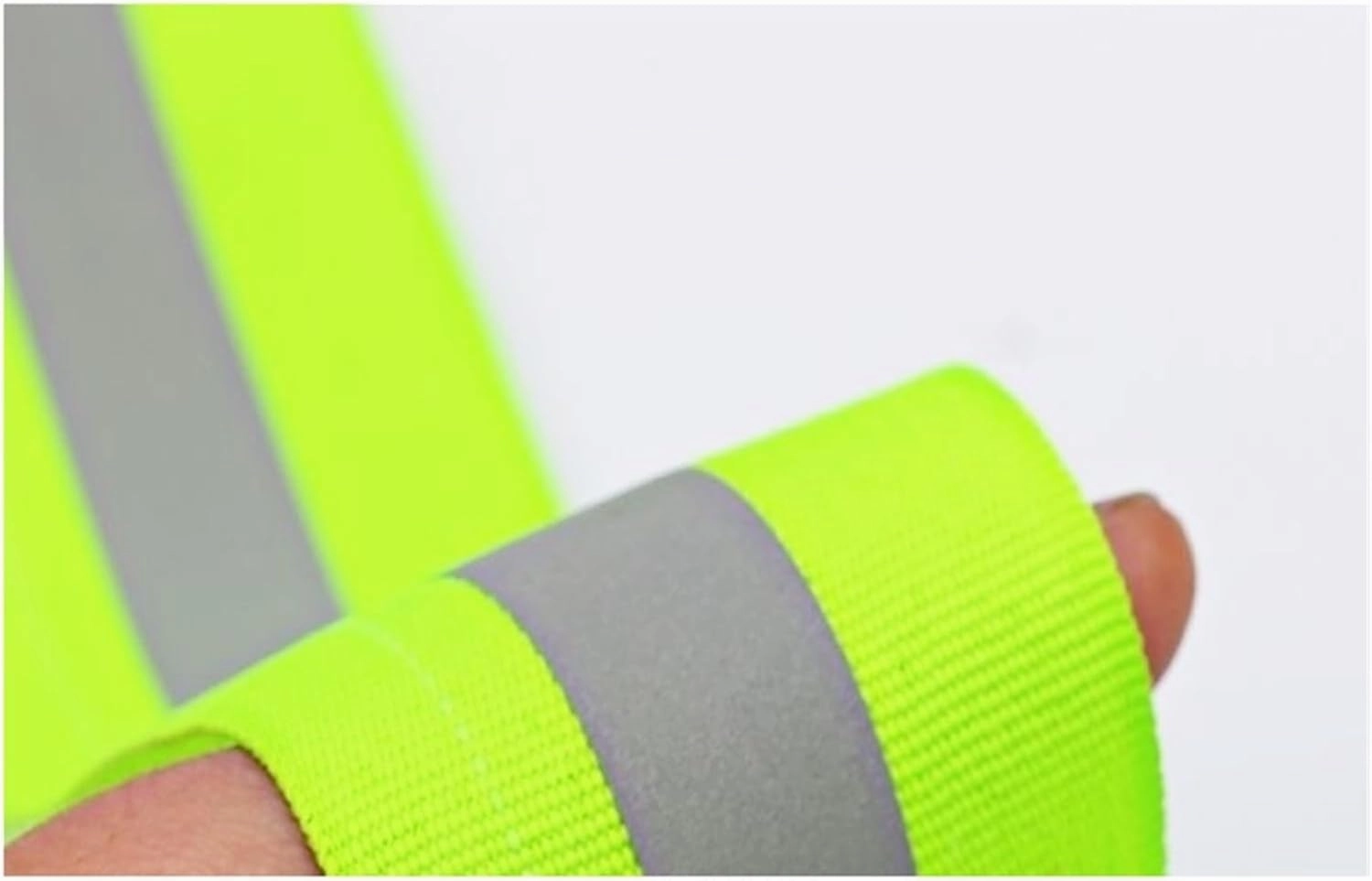 10/15/20/25/30/40/50mm Safety Silver Reflective Rbbon for Sewing Sew On Fabric Reflector Tape Strap Vest Webbing Warning Belt(Green,50mm x 10yards)
