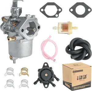 10L0L Golf Cart Carburetor Fuel Pump Kit for 1998-UP Club Car DS Precedent Turf Carryall FE290 Kawasaki Engines Carb 101805601 101905601 17561 1016438 1016439 1016440 1016441 1016478
