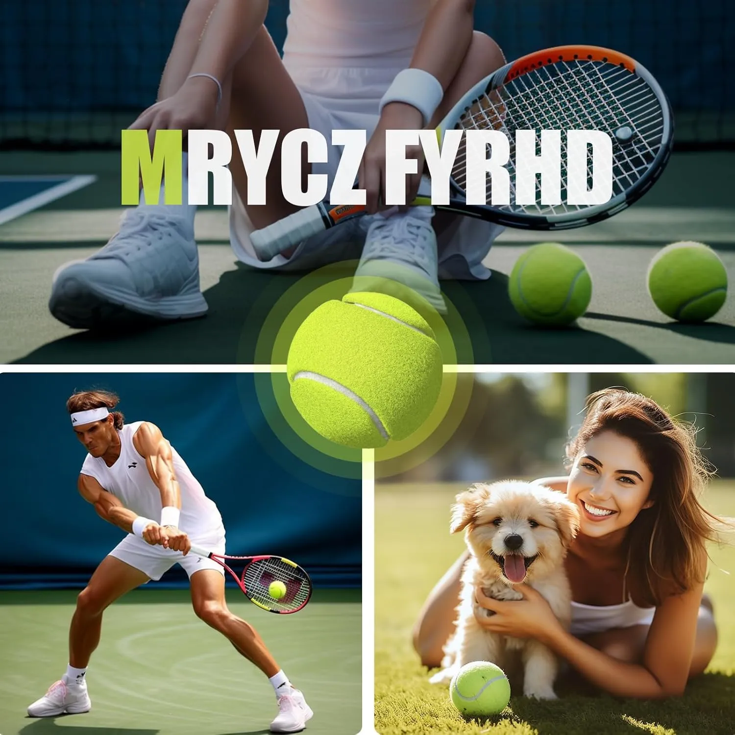 12/18 Pack Tennis Balls for Training, Pet Dog Playing, and Practice With Mesh Bag for Transport and Beginner Training