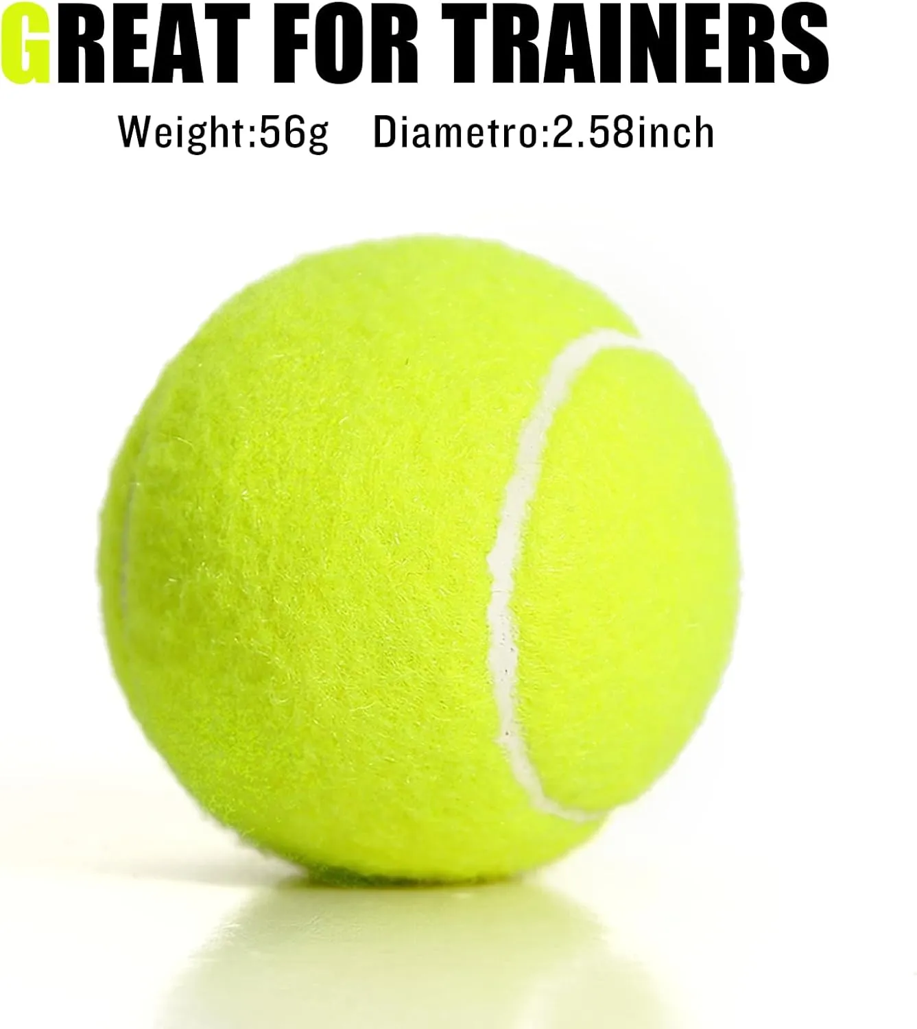 12/18 Pack Tennis Balls for Training, Pet Dog Playing, and Practice With Mesh Bag for Transport and Beginner Training