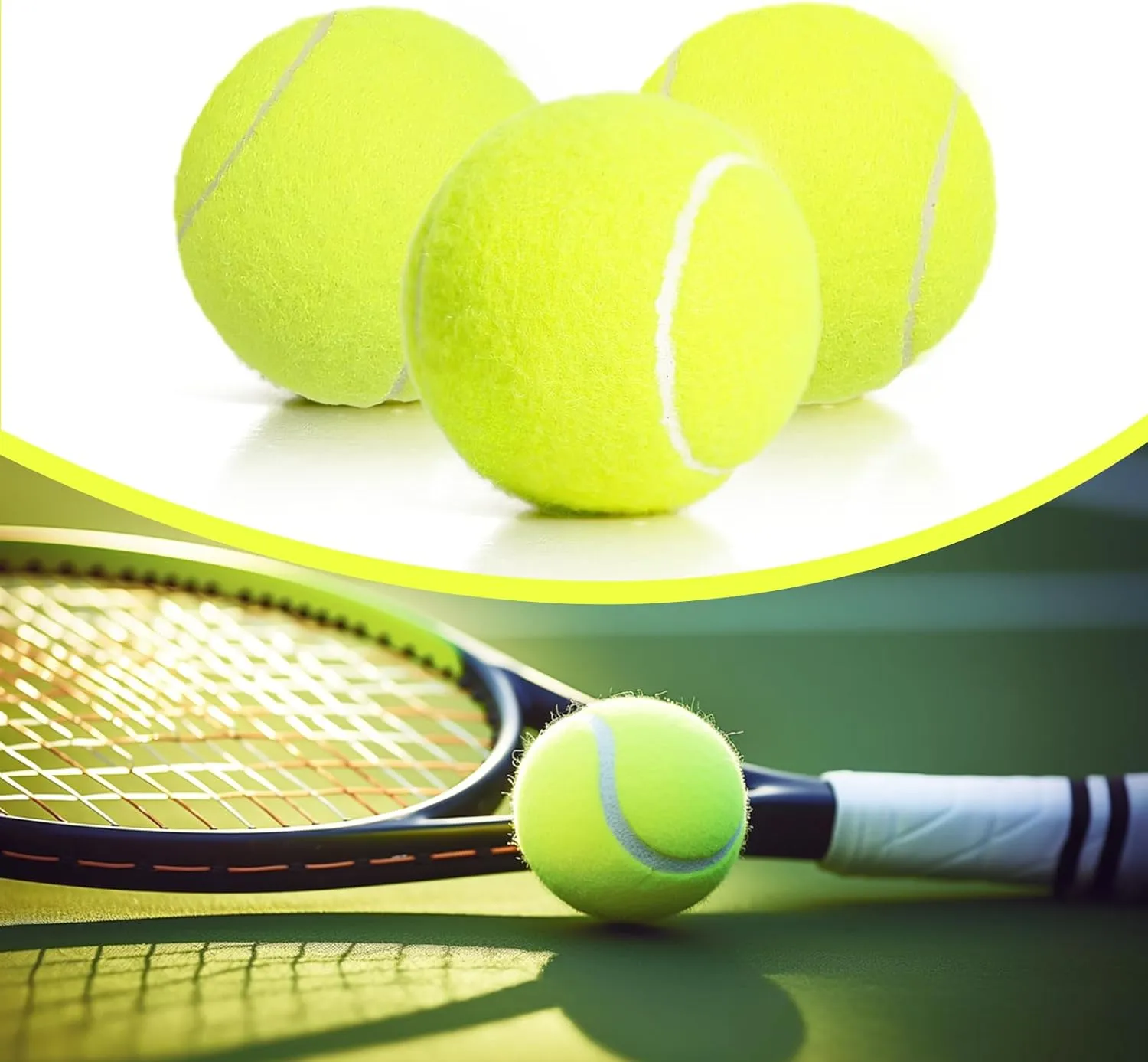 12/18 Pack Tennis Balls for Training, Pet Dog Playing, and Practice With Mesh Bag for Transport and Beginner Training