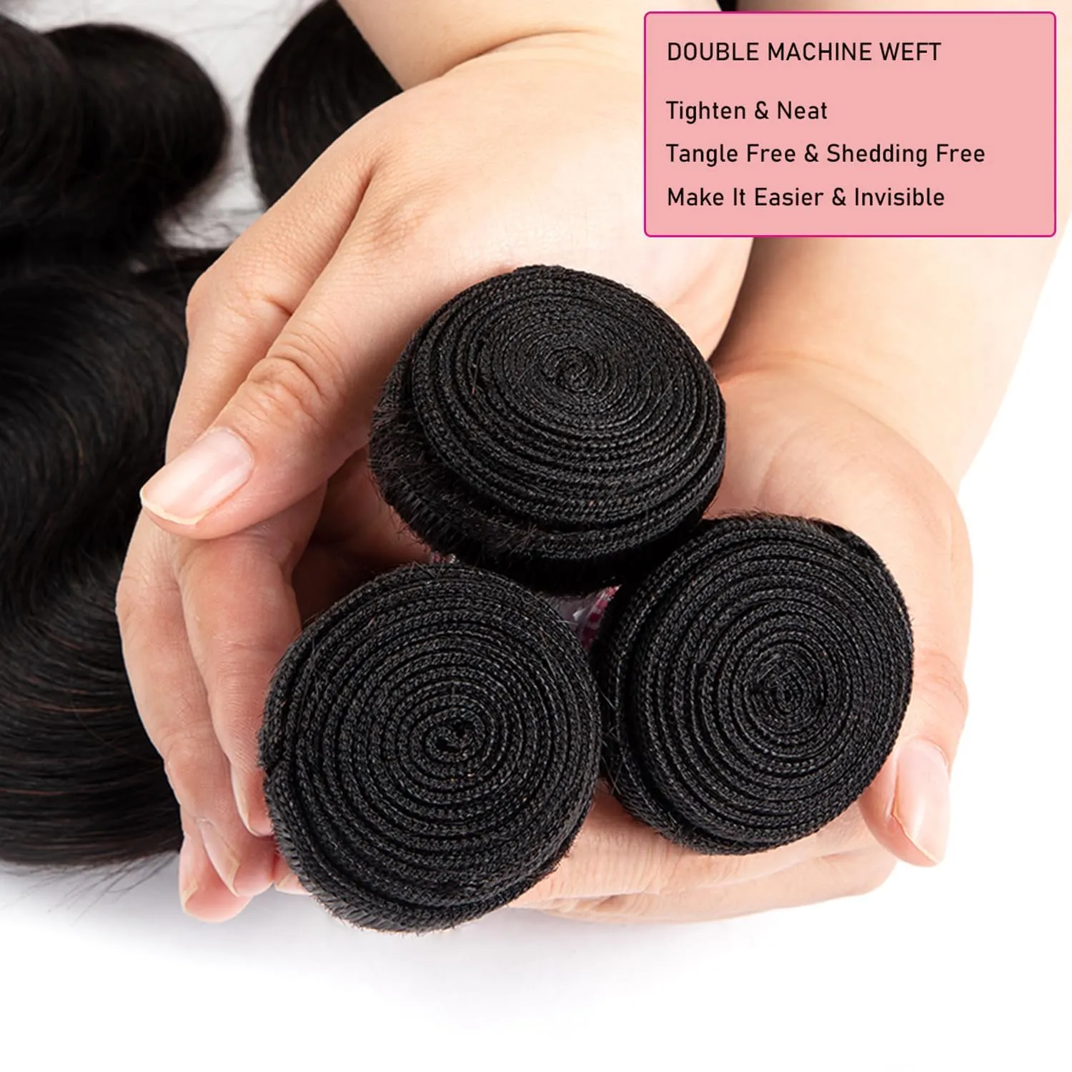 12A Body Wave One Bundle Human Hair 14 inch Brazilian Virgin Bundles 100% Unprocessed Human Hair Body Wave Weft Extensions Quick Weave Natural Black
