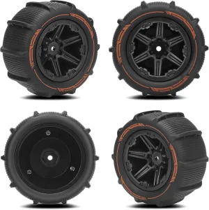 12mm Hex Hub RC Car Beach Tires, daitoku 1/16 RC Tires RC Paddles Buggy Tires for SCY MJX HBX Wltoy JJRC-Q124 1/14 1/16 1/18 RC Car