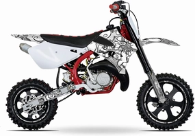 14-21 JR / P3 CX 50 Zany White Senge Graphics Base Kit Compatible with Cobra