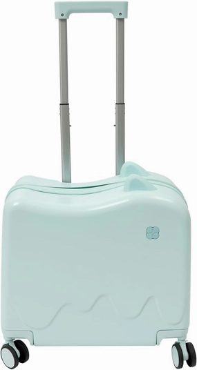 18" Kids Carry On Luggage, Ride-On Kids' Suitcase with Double Spinner Wheels, Cute Lightweight Tow-Along Luggage with Password Lock, Children's Trolly Case for Travel Study Tours (Mint Green)