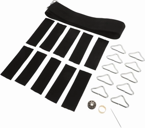1 Set Metal Triangle Rings for Trampoline Parts Plaything Buckle Portable Replacement Accessories for Rebounding and Enhanced Bounce