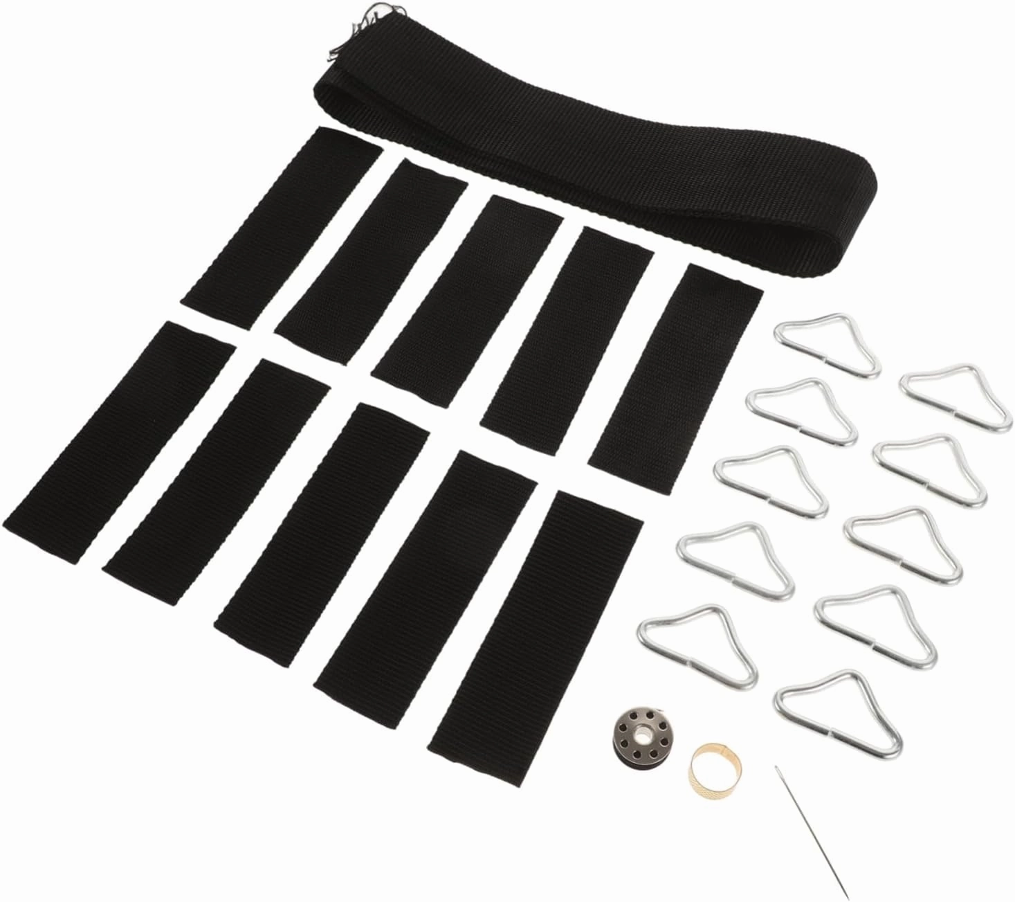 1 Set Metal Triangle Rings for Trampoline Parts Plaything Buckle Portable Replacement Accessories for Rebounding and Enhanced Bounce