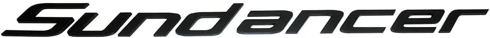 1Pc Sea Ray Sundancer Emblem Boats Logo Badge 3D Letter Nameplate 24 1/4 Inch Long (Matte Black)