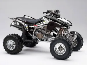 2006-2017 TRX 450R 13 Fly Black Senge Graphics Kit Compatible with Honda