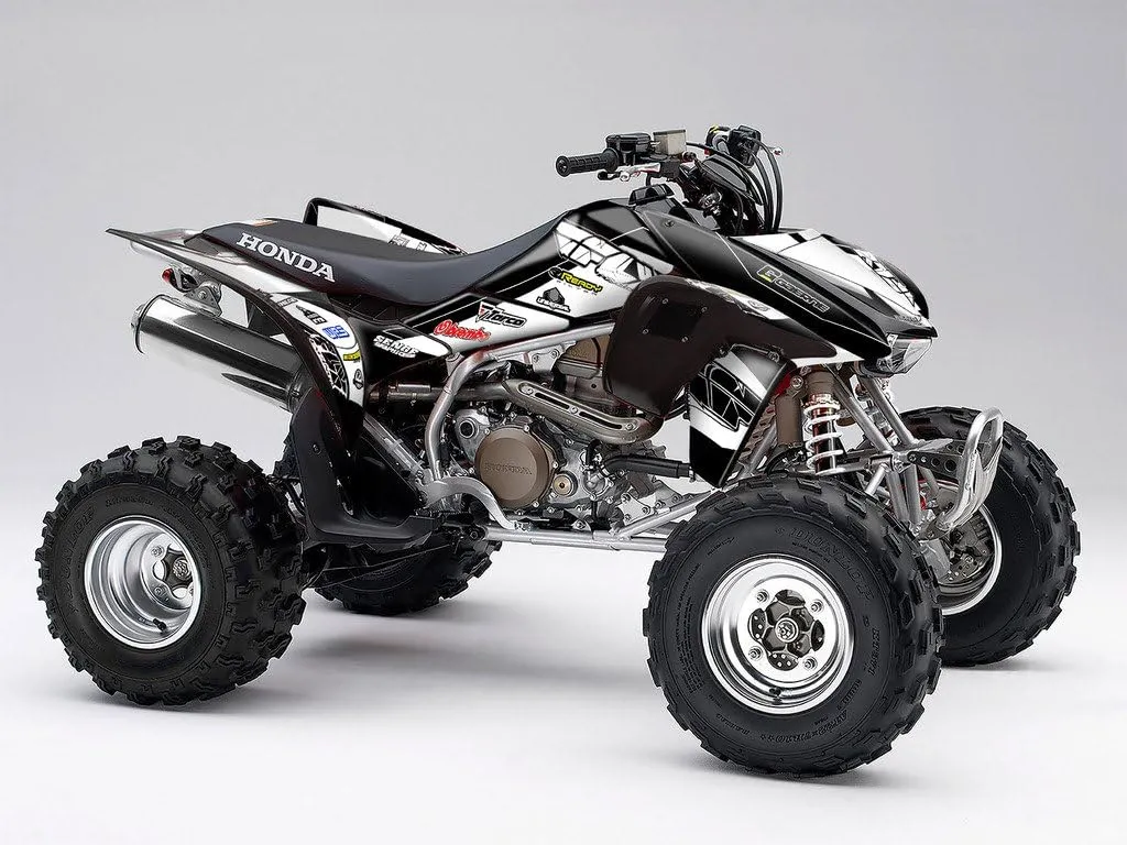 2006-2017 TRX 450R 13 Fly Black Senge Graphics Kit Compatible with Honda