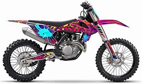 2016-2018 SX 50 Zany Pink Senge Graphics Complete Kit Compatible with KTM