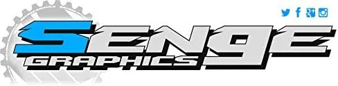 2020-2023 TE Zany Yellow Senge Graphics Complete Kit with Rider I.D. Compatible with Husqvarna