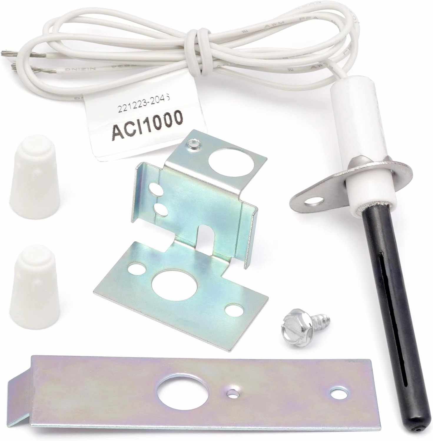 21D64-2 Universal Furnace Hot Surface Round Silicon Nitride Ignitors Replacement for White Rodgers Furnace Hot Surface Igniters Kit SSN2000