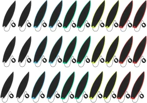 30Pcs Wind Finger Surfboard Mini Wind Surfing Toys Finger Surf Boards, Surfing The Wind Fingertip Surfboard Fingerboard for Kids, Teens, Adult