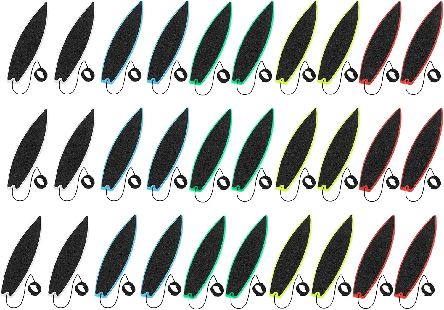 30Pcs Wind Finger Surfboard Mini Wind Surfing Toys Finger Surf Boards, Surfing The Wind Fingertip Surfboard Fingerboard for Kids, Teens, Adult