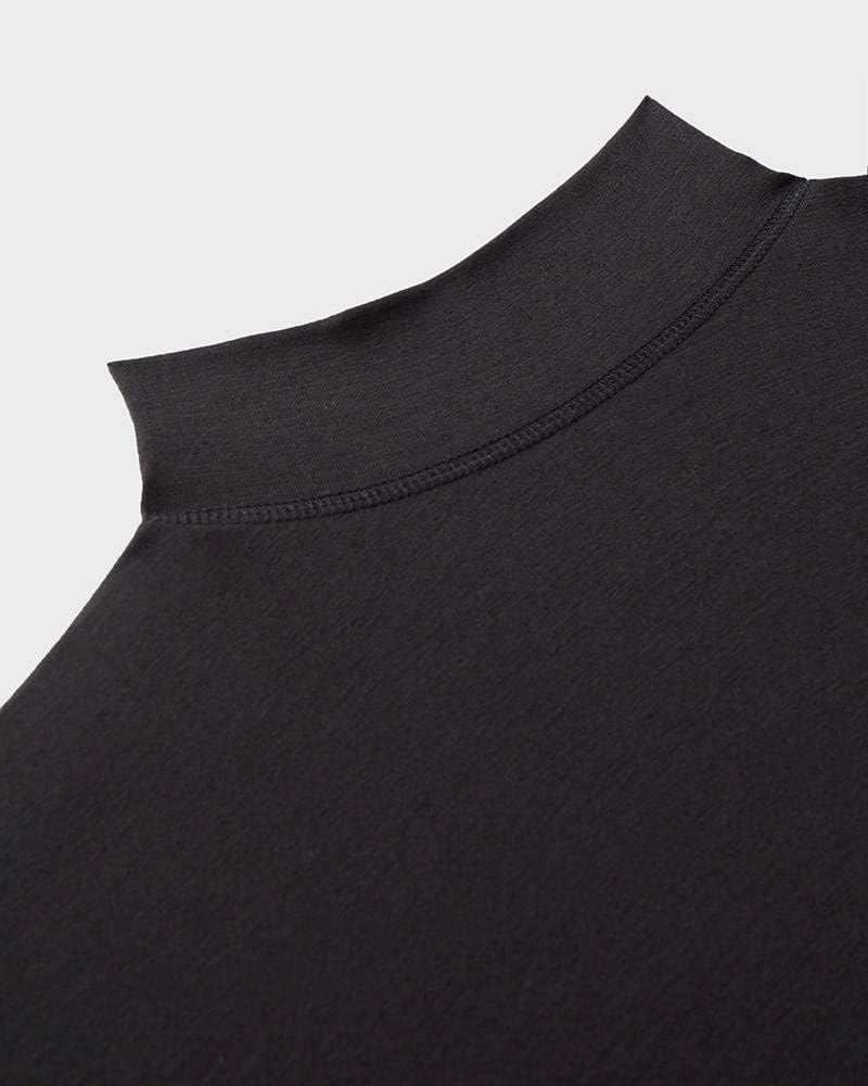 32 Degrees Heat Mens Performance Thermal Lightweight Baselayer Mock Top Long Sleeve Top