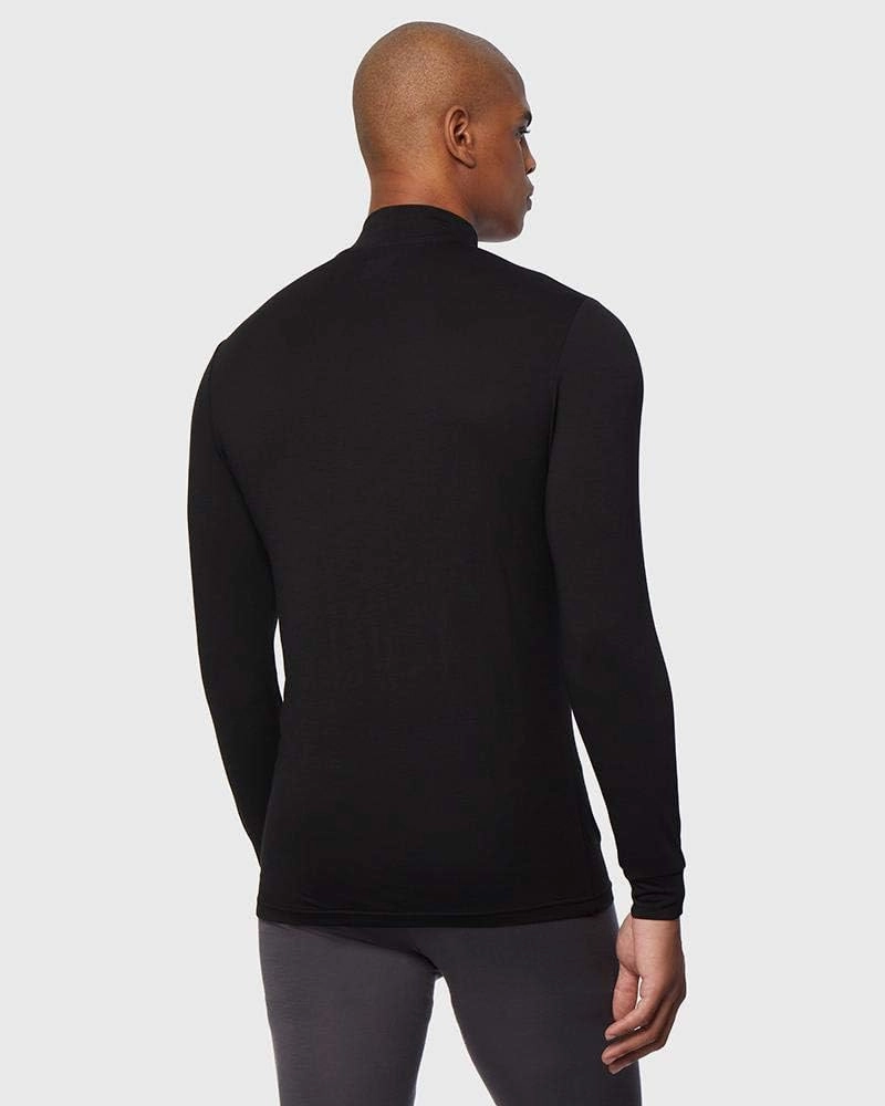 32 Degrees Heat Mens Performance Thermal Lightweight Baselayer Mock Top Long Sleeve Top