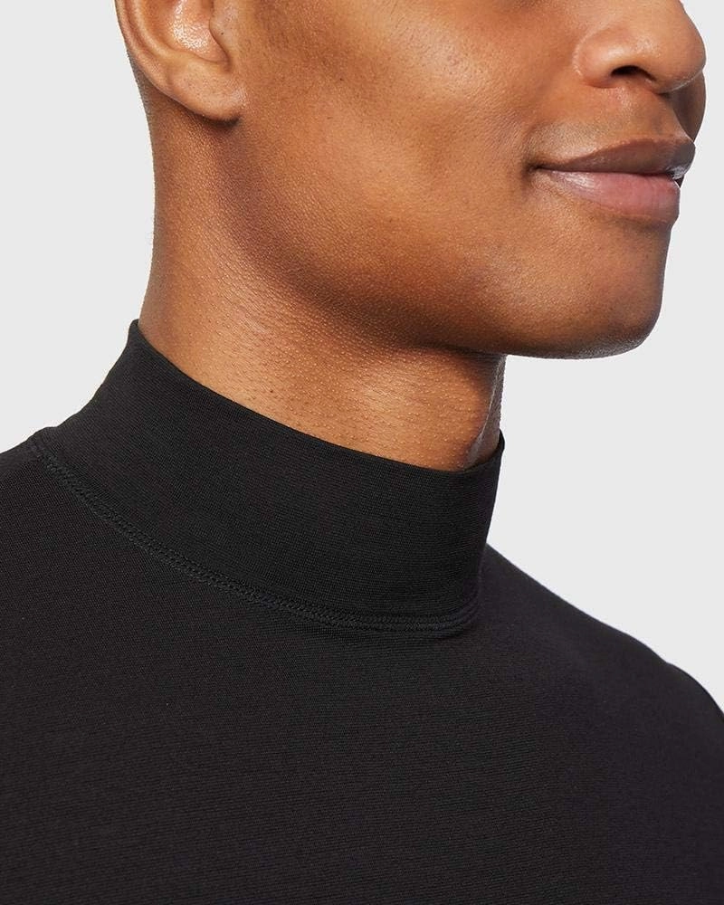 32 Degrees Heat Mens Performance Thermal Lightweight Baselayer Mock Top Long Sleeve Top