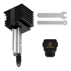 3D Printer Hotend Kit for Bambu Lab A1 Series, 3D Print Head Hot End Heating Block Kit with 0.8mm Hardened Steel Nozzle and Silicone Socks for Bambu Lab A1/A1 Mini