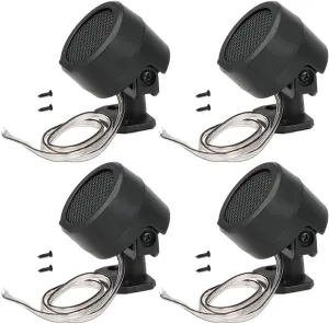 4 Pcs 500W Dome Tweeters, TP-006A High Power Stereo Car Tweeter Mini Dome Tweeter Speakers, Surface Mounting on Truck and Boat