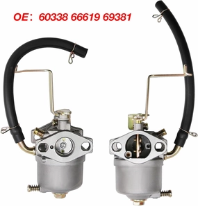 60338 66619 69381 Carburetor Ignition Coil Kit Replacement for Harbor Freight Chicago Electric Storm CAT 700 800 900 Watts 2HP 63CC Generator 2 Stroke