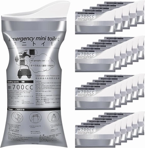 700ml Travel Disposable Urine Bags,Emergency Pee Bag for Camping, Car Urine Bag,Emergency Highway Mini Toilet Bag, Pee Bags for Travel for Men, Women, Children, Patients