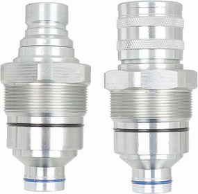 7246802 7246799, Male and Female Flat Face Coupler Kit Compatible with Bobcat Skid Steer Loader