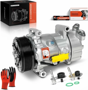 A-Premium Air Conditioner AC Compressor with Clutch Compatible with Mini Cooper 1.6L 2007-2016, Cooper Paceman Countryman1.6L 2011-2016