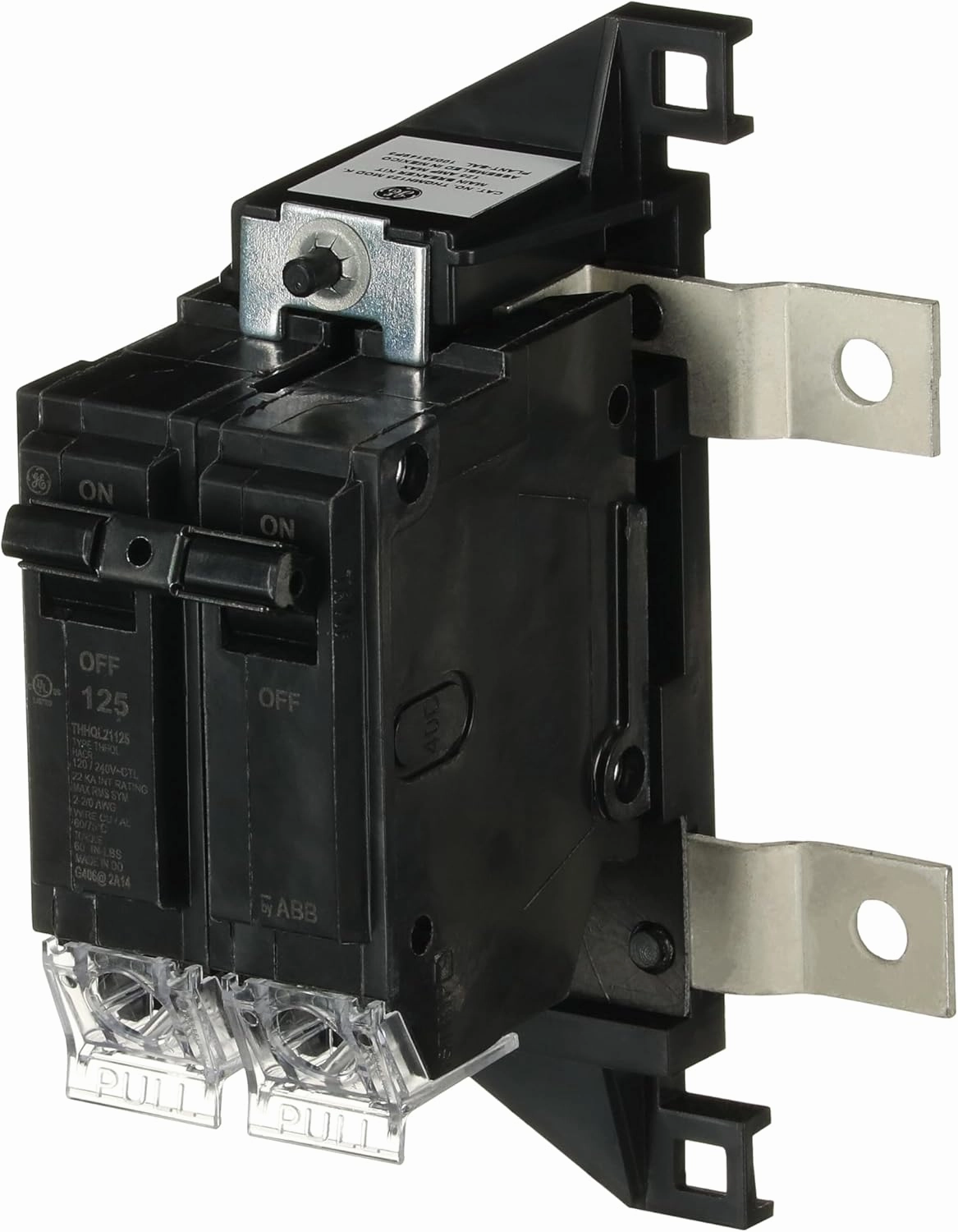 ABB THQMH125CP Master Main Breaker Kit 125 Amp • Type THHQL, 125 A, 2-Pole, 120/240 V • Main Circuit Breaker Kit • Use in Powermark Gold Load Center • 125 A Main Breaker