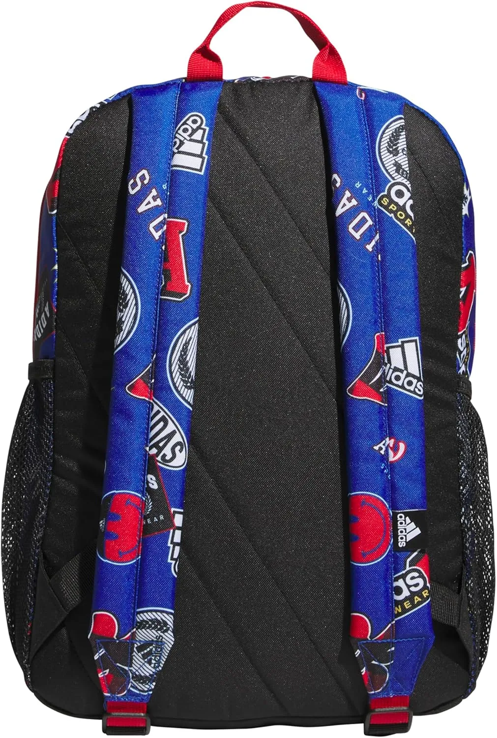 adidas Ready Small Backpack for Women and Men, Durable Laptop Bag for Work, Rec League Team Royal Blue/White/Better Scarlet, One Size