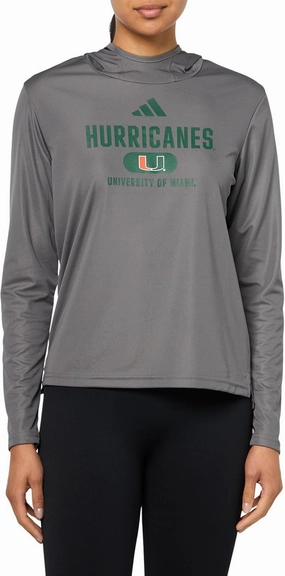 adidas Women's D4t University of Miami Lightweight Hoodie