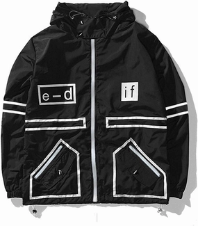 AITFINEISM Men's Lightweight Windbreaker Jacket Casual Zip Up Jackets With Hooded