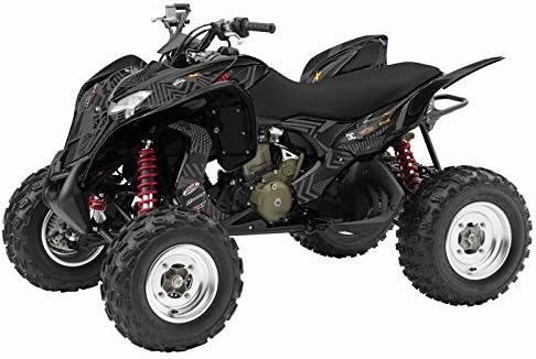 All Years TRX 700XX Mayhem Black Senge Graphics Kit Compatible with Honda