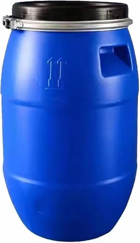 AMAZWI Water Tank 30L/50L/60L/100L/120L/160L/200L Thick Plastic Circular Water Storage Container Storage Bucket with Lid Portable Camping Water Container(60L)