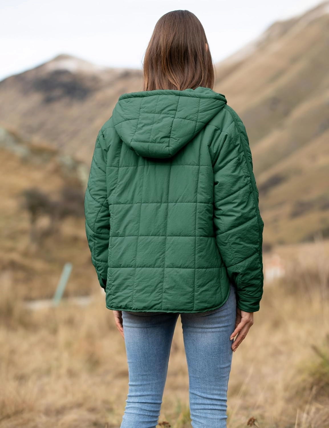 AMEBELLE Women's Oversized Hooded Puffer Jacket Quilted Jackets for Women Lightweight Winter Warm Padded Hoodies Coat