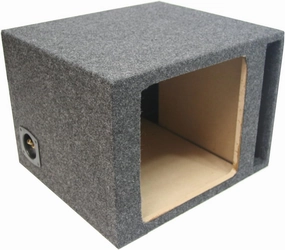 American Sound Connection Car Audio Single 10" Vented Square Sub Box Enclosure fits Kicker L7 Subwoofer