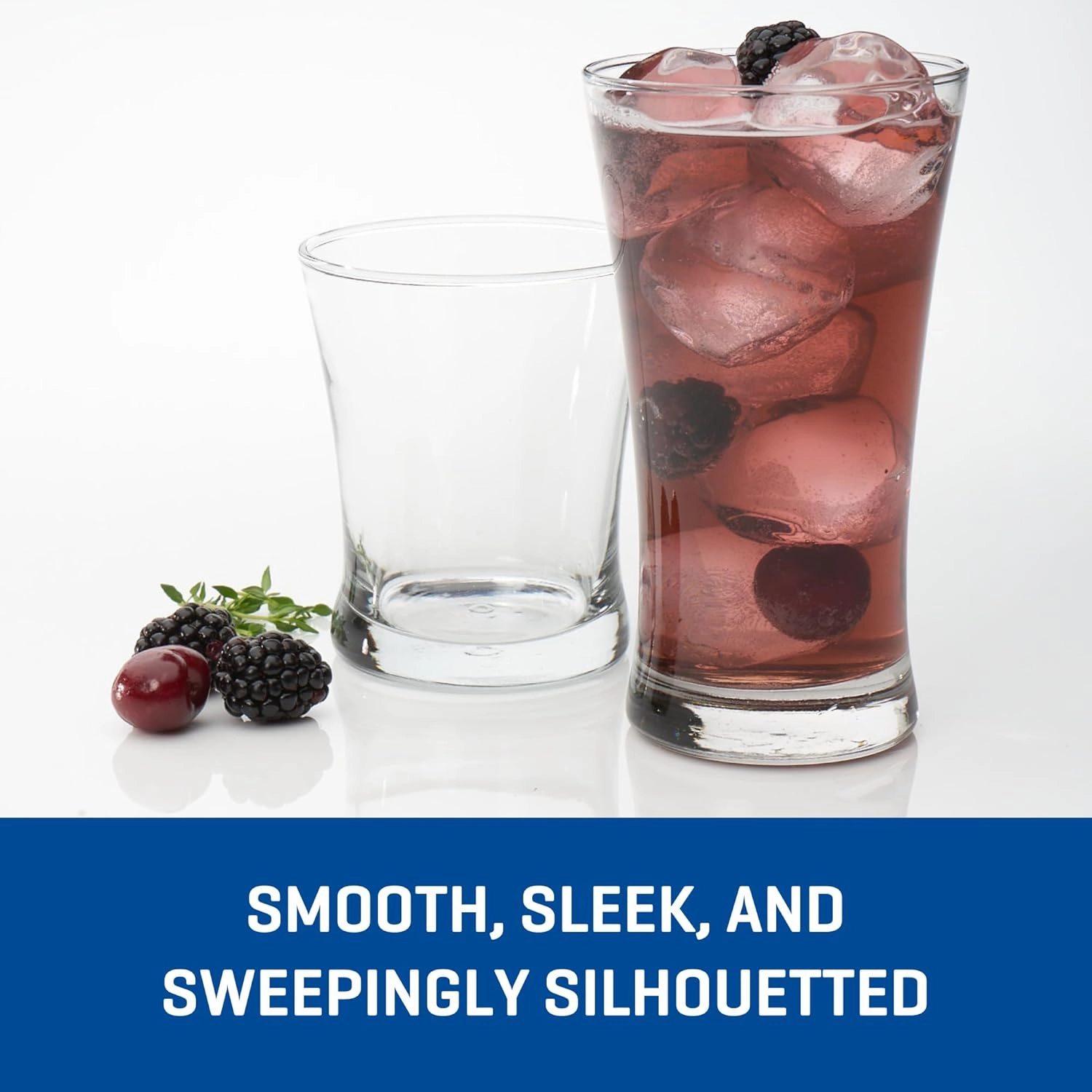 Anchor Hocking Linden Drinking Glasses (16-Pieces, dishwasher safe)