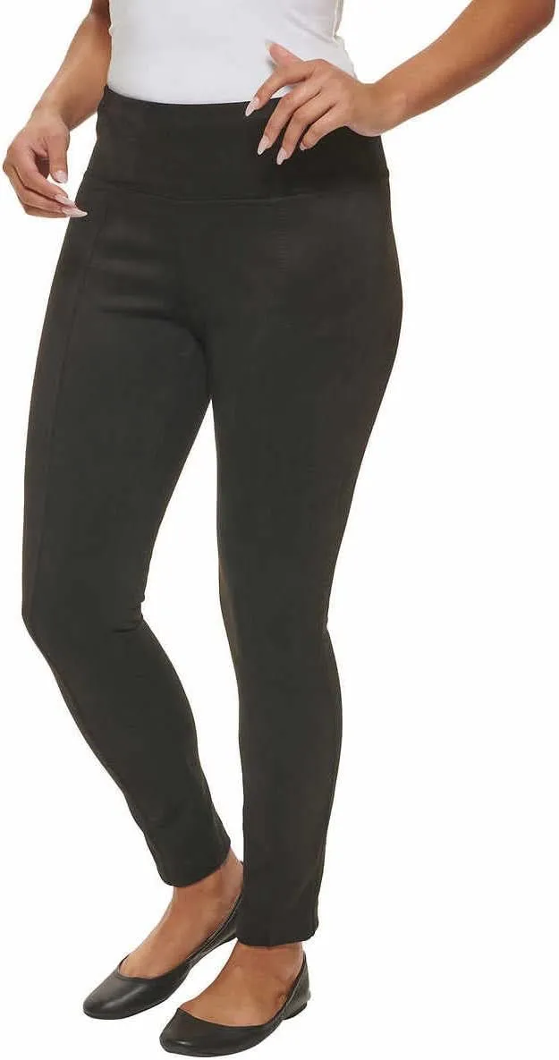 Andrew Marc Womens Lightweight Faux Suede Pull on Pant