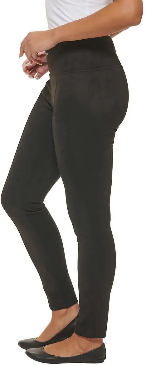 Andrew Marc Womens Lightweight Faux Suede Pull on Pant