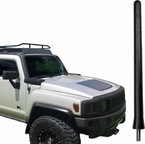AntennaMastsRus - The Original 6 3/4 Inch is Compatible with Hummer H3 (2006-2010) - Car Wash Proof Short Rubber Antenna - Internal Copper Coil - Premium Reception - German Engineered