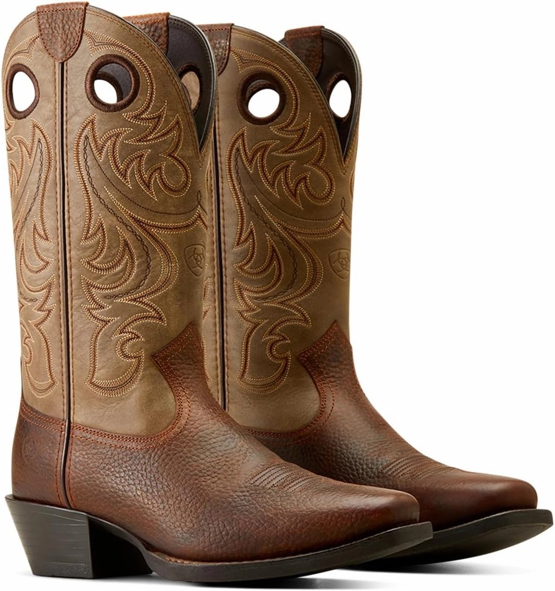 ARIAT Brown Oiled Rowdy/Brown Bomber Sport Square Toe Men's Cowboy Boots 10050992