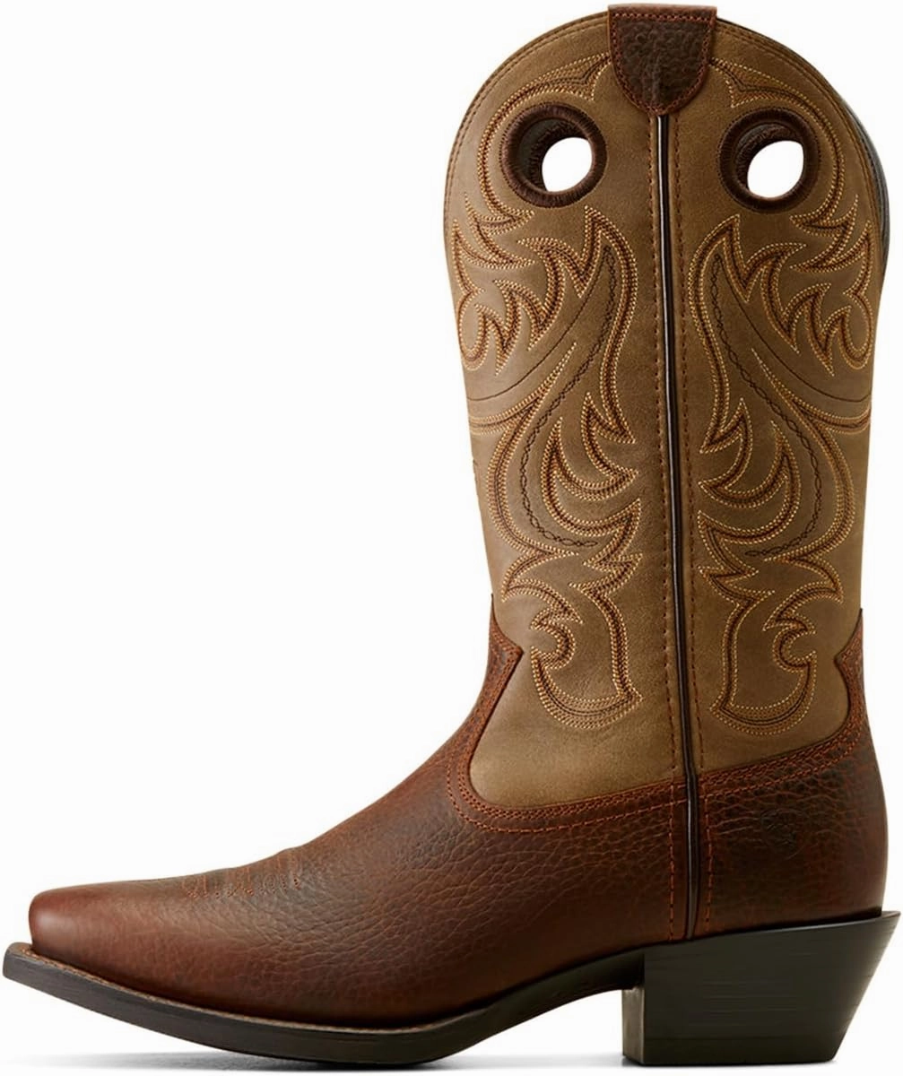 ARIAT Brown Oiled Rowdy/Brown Bomber Sport Square Toe Men's Cowboy Boots 10050992