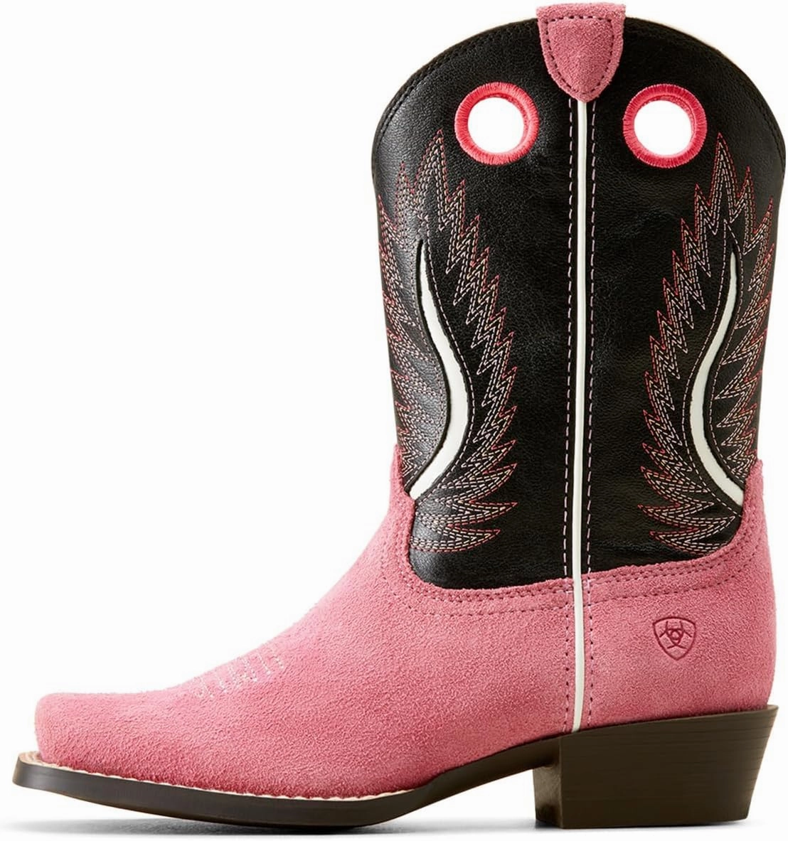 ARIAT Kids Futurity Ft. Worth Teal Suede Western Boot