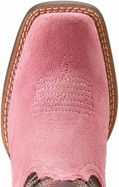 ARIAT Kids Futurity Ft. Worth Teal Suede Western Boot