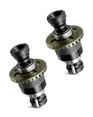 Assembled Differential 30T 0.8Mod V2 Fit for 1/18 ARRMA GROM Typhon Granite GROM Mini Mojave GROM 2S, 2PACK Black