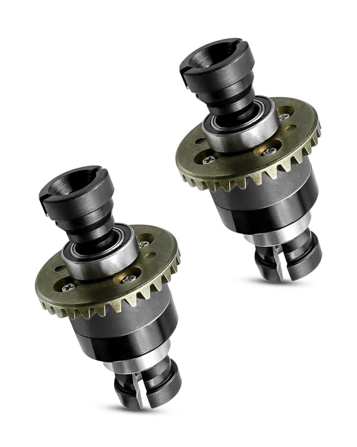 Assembled Differential 30T 0.8Mod V2 Fit for 1/18 ARRMA GROM Typhon Granite GROM Mini Mojave GROM 2S, 2PACK Black