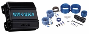 Audiosavings Bundle: (1) Hifonics ZD-750.4D 4-Channel Amplifier Bundle with (1) Rockville RWK42 4 Gauge Wiring Kit (2 Items)