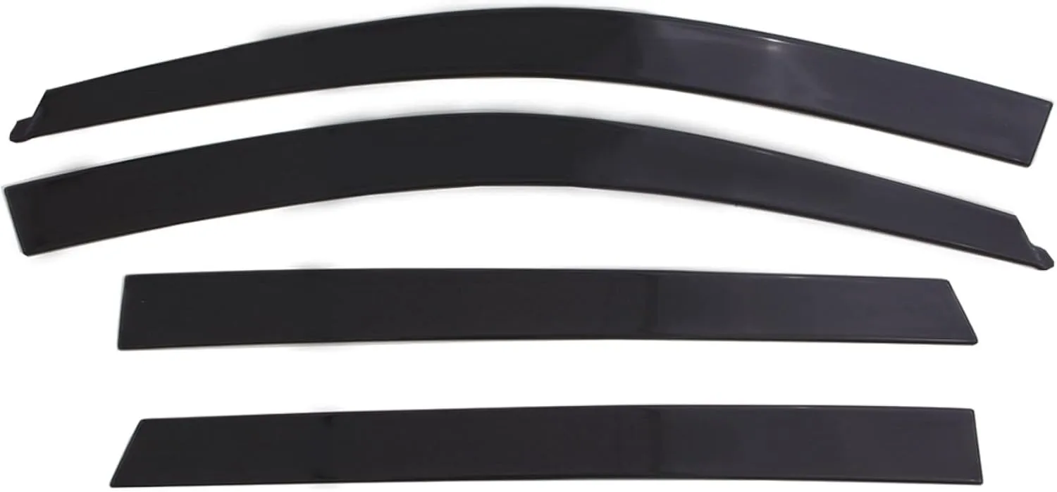 Auto Ventshade [AVS] Low Profile Ventvisor / Rain Guard | Fits 2007 - 2021 Toyota Tundra Double Cab - Smoke, 4 pcs. | 894015