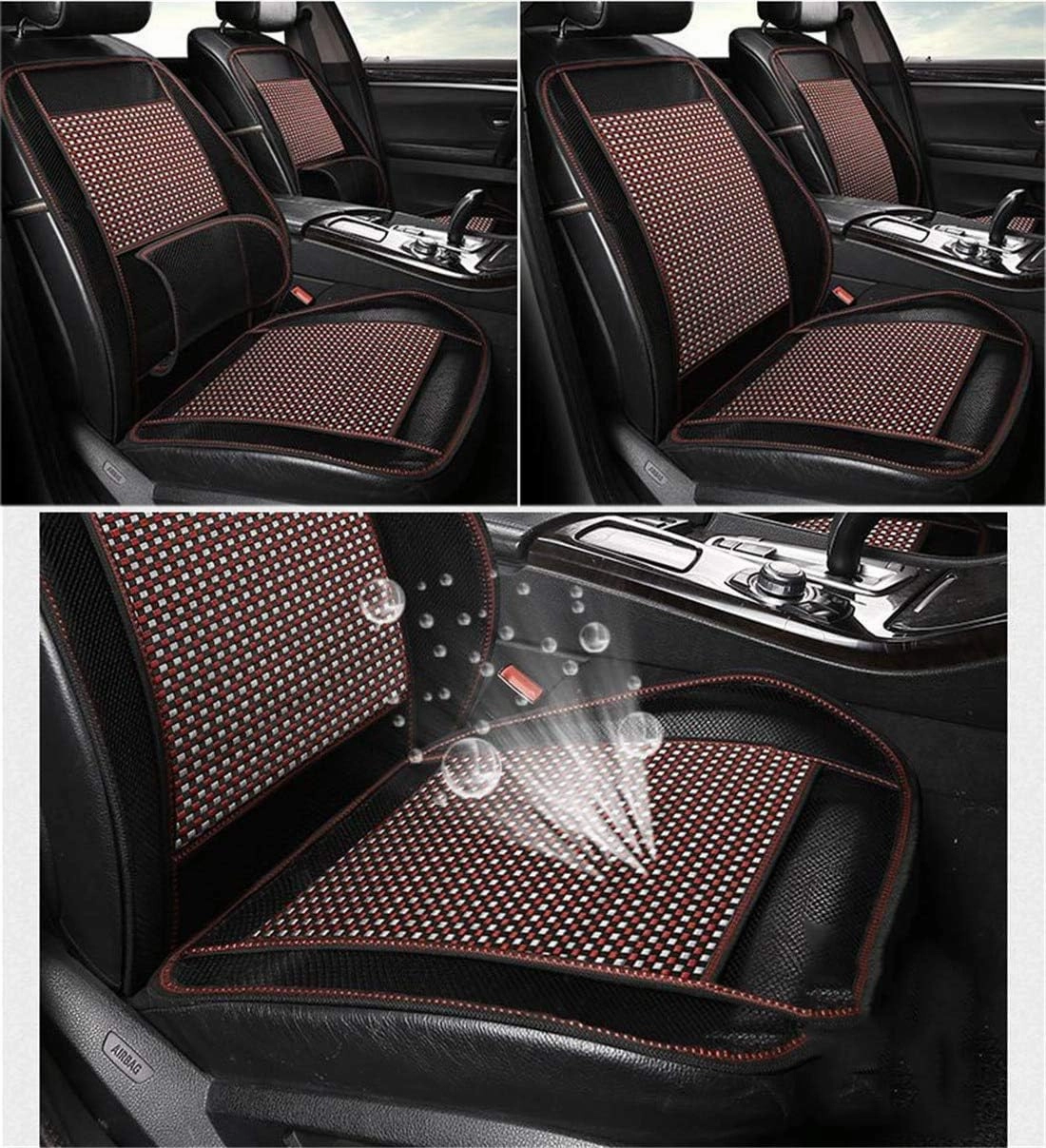 Autopeck Cooling Car Seat Covers Protector Cushion Standard Size Full Air Flow Ventilated Cover Pad Mat Breathable for Car Seat Driver Auto Chair Pads(Auotick is an Upgraded Version)