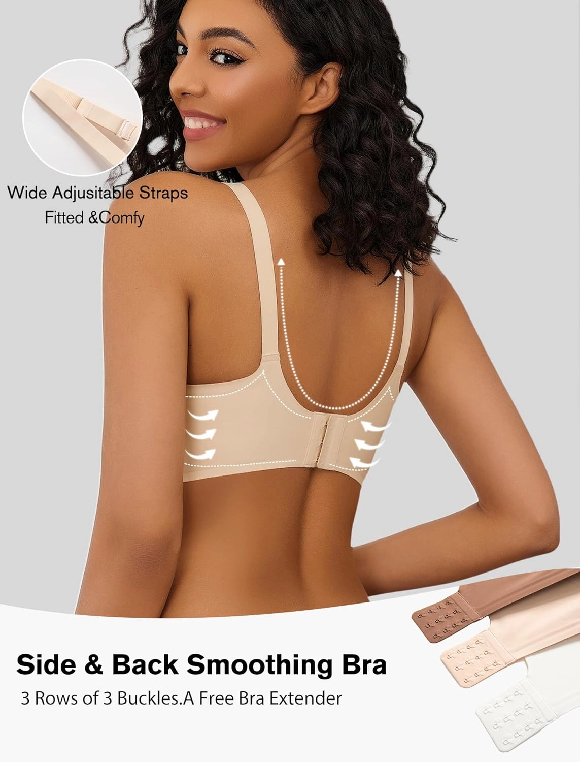 Avidlove Wireless Bras for Women Comfy Seamless Bra No Underwire Bras Full Coverage Bralettes Soft Comfortable Everyday Bra